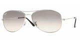 Ray Ban Cockpit Silver Gray Gradient